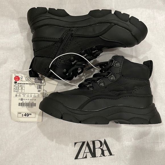 NWT Zara Baby Hiking Boots - Size 6.5 - Picture 5 of 5